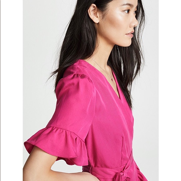 Cherie Wrap Dress fuchsia xs bloggers favorite - Picture 4 of 4
